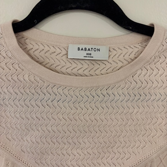 Babaton Aritzia Cream Textured Sleeveless Crop Top XXS - Picture 4 of 6